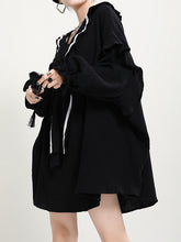 Women V-Neck Loose Contrast Dress